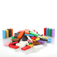 Chanak's Wooden Dominoes Set includes 100 pieces of Blocks in 9 vibrant colours